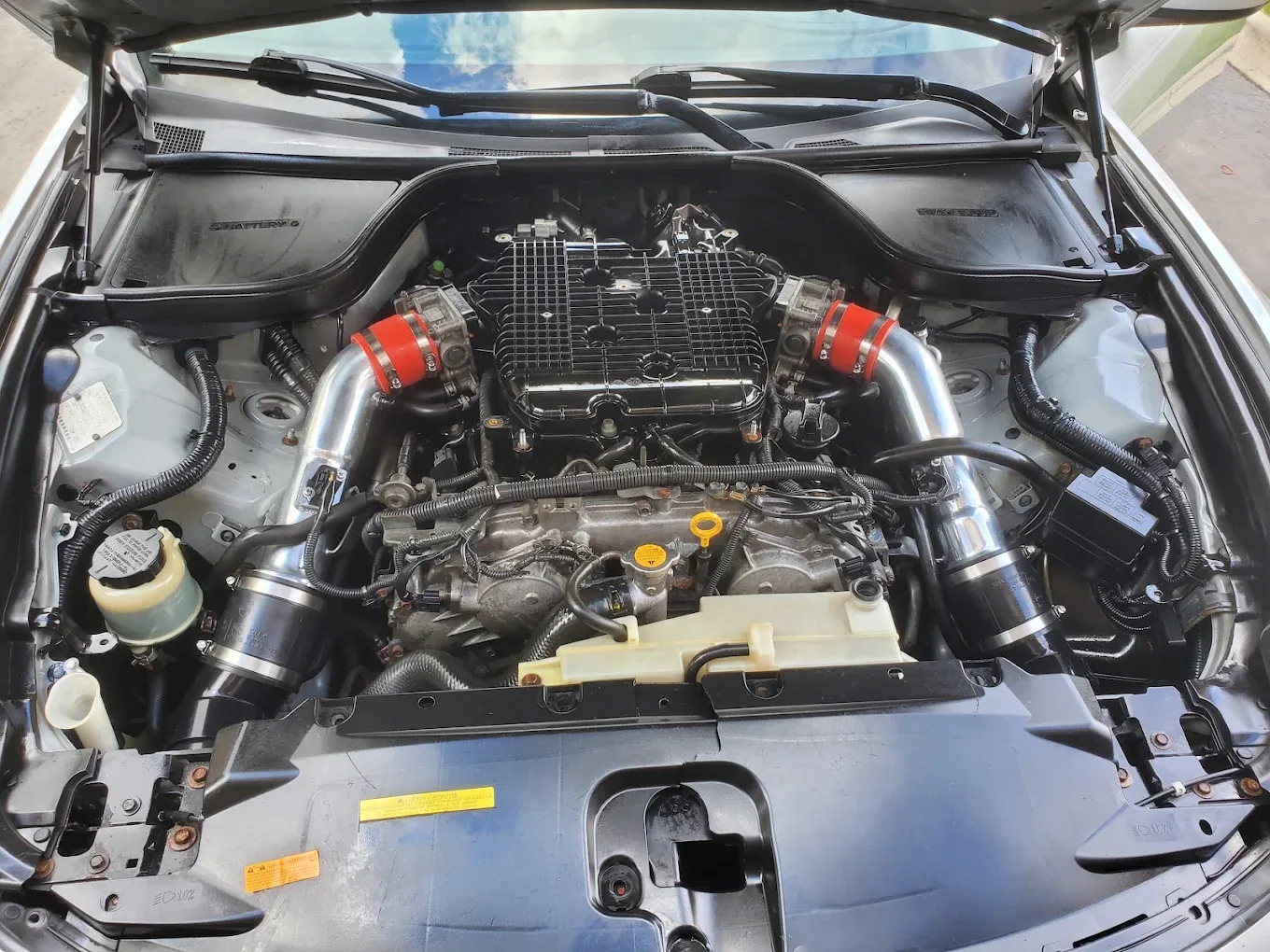 Detailed engine bay