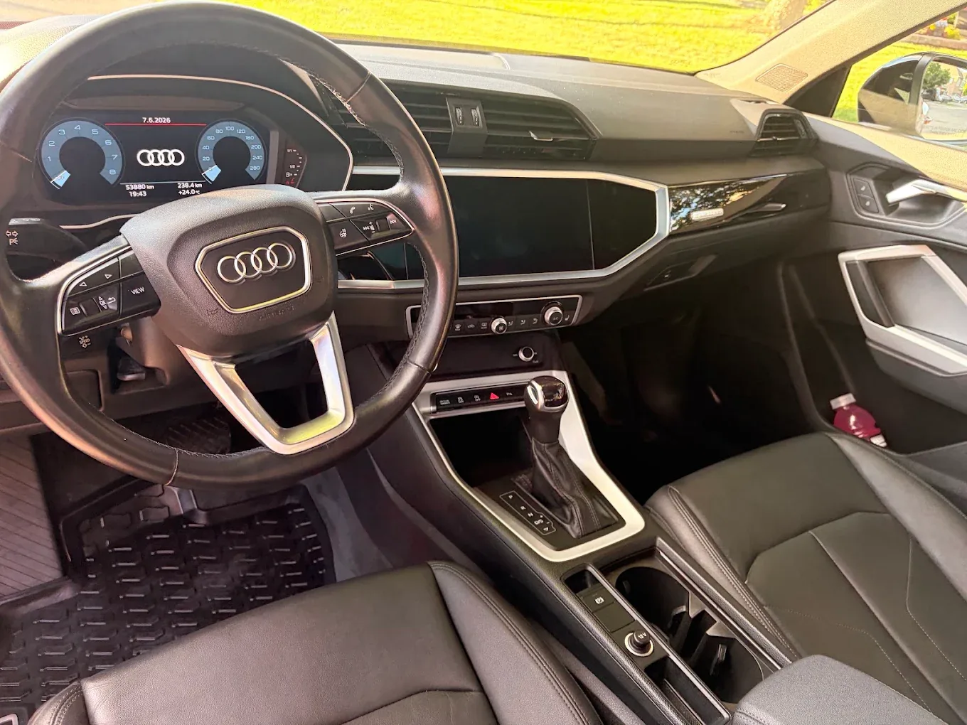 Detailed vehicle interior and dashboard